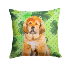 Load image into Gallery viewer, Tibetan Mastiff St Patrick's Throw Pillow - 14x14 Decorative Pillow – Art for Your Home &amp; Patio BB9895PW1414
