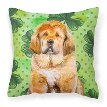 Load image into Gallery viewer, Tibetan Mastiff St Patrick's Fabric Decorative Pillow BB9895PW1818