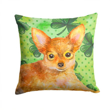 Load image into Gallery viewer, Toy Terrier St Patrick's Throw Pillow - 14x14 Decorative Pillow – Art for Your Home &amp; Patio BB9896PW1414