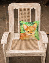 Load image into Gallery viewer, Toy Terrier St Patrick's Fabric Decorative Pillow BB9896PW1818