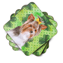 Load image into Gallery viewer, Yorkshire Terrier #2 St Patrick's Foam Coaster  BB9897FC