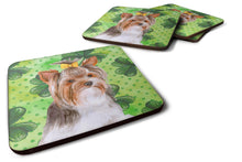Load image into Gallery viewer, Yorkshire Terrier #2 St Patrick's Foam Coaster  BB9897FC