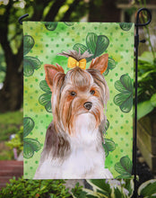 Load image into Gallery viewer, Yorkshire Terrier #2 St Patrick's Garden Flag - Outdoor Decorative Yard Flag BB9897GF