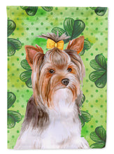 Load image into Gallery viewer, Yorkshire Terrier #2 St Patrick's Garden Flag - Outdoor Decorative Yard Flag BB9897GF