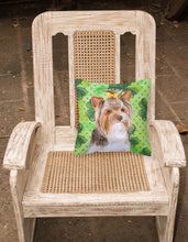 Load image into Gallery viewer, Yorkshire Terrier #2 St Patrick's Fabric Decorative Pillow BB9897PW1818