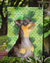 Load image into Gallery viewer, Miniature Pinscher #2 St Patrick's Garden Flag - Outdoor Decorative Yard Flag BB9898GF