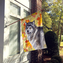 Load image into Gallery viewer, Alaskan Malamute Fall Flag Canvas House Size BB9899CHF