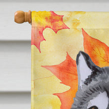 Load image into Gallery viewer, Alaskan Malamute Fall Flag Canvas House Size BB9899CHF