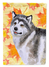 Load image into Gallery viewer, Alaskan Malamute Fall Garden Flag - Outdoor Decorative Yard Flag BB9899GF