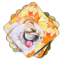 Load image into Gallery viewer, English Bulldog Fall Foam Coaster  BB9900FC