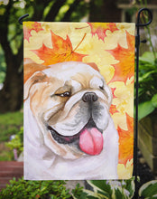 Load image into Gallery viewer, English Bulldog Fall Garden Flag - Outdoor Decorative Yard Flag BB9900GF