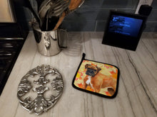 Load image into Gallery viewer, German Boxer Fall Pot Holders - Set of 2 - Heat-Resistant Kitchen Essentials BB9901PTHD