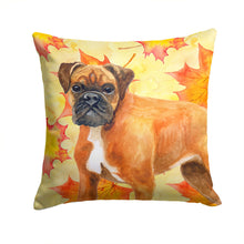 Load image into Gallery viewer, German Boxer Fall Throw Pillow - 14x14 Decorative Pillow – Art for Your Home &amp; Patio BB9901PW1414