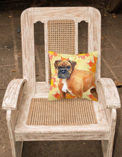 Load image into Gallery viewer, German Boxer Fall Fabric Decorative Pillow BB9901PW1818