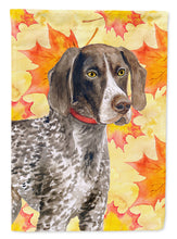 Load image into Gallery viewer, German Shorthaired Pointer Fall Flag Canvas House Size BB9902CHF