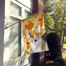 Load image into Gallery viewer, Pembroke Corgi Fall Flag Canvas House Size BB9903CHF