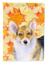 Load image into Gallery viewer, Pembroke Corgi Fall Flag Canvas House Size BB9903CHF