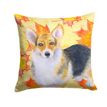 Load image into Gallery viewer, Pembroke Corgi Fall Throw Pillow - 14x14 Decorative Pillow – Art for Your Home &amp; Patio BB9903PW1414