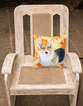 Load image into Gallery viewer, Pembroke Corgi Fall Fabric Decorative Pillow BB9903PW1818