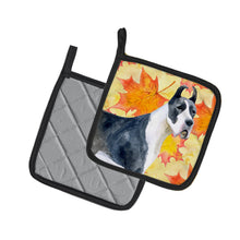 Load image into Gallery viewer, Harlequin Great Dane Fall Pot Holders - Set of 2 - Heat-Resistant Kitchen Essentials BB9904PTHD