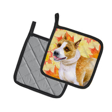 Load image into Gallery viewer, American Staffordshire Fall Pot Holders - Set of 2 - Heat-Resistant Kitchen Essentials BB9905PTHD
