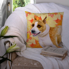 Load image into Gallery viewer, American Staffordshire Fall Throw Pillow - 14x14 Decorative Pillow – Art for Your Home &amp; Patio BB9905PW1414