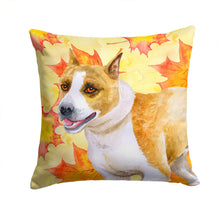 Load image into Gallery viewer, American Staffordshire Fall Throw Pillow - 14x14 Decorative Pillow – Art for Your Home &amp; Patio BB9905PW1414