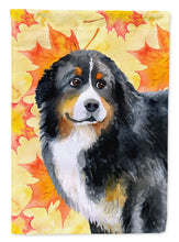 Load image into Gallery viewer, Bernese Mountain Dog Fall Garden Flag - Outdoor Decorative Yard Flag BB9906GF