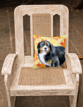 Load image into Gallery viewer, Bernese Mountain Dog Fall Fabric Decorative Pillow BB9906PW1818