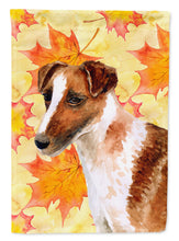 Load image into Gallery viewer, Smooth Fox Terrier Fall Garden Flag - Outdoor Decorative Yard Flag BB9908GF