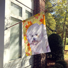Load image into Gallery viewer, Bichon Frise Fall Flag Canvas House Size BB9909CHF