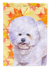 Load image into Gallery viewer, Bichon Frise Fall Flag Canvas House Size BB9909CHF