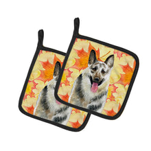 Load image into Gallery viewer, East-European Shepherd Fall Pot Holders - Set of 2 - Heat-Resistant Kitchen Essentials BB9910PTHD