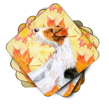 Load image into Gallery viewer, Fox Terrier Fall Foam Coaster  BB9911FC