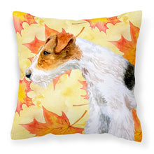 Load image into Gallery viewer, Fox Terrier Fall Fabric Decorative Pillow BB9911PW1818