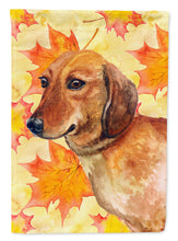 Load image into Gallery viewer, Dachshund Fall Flag Canvas House Size BB9913CHF