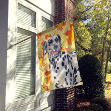 Load image into Gallery viewer, Dalmatian Fall Flag Canvas House Size BB9914CHF