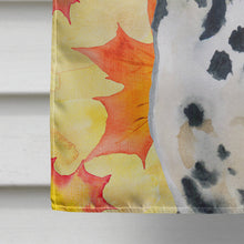 Load image into Gallery viewer, Dalmatian Fall Flag Canvas House Size BB9914CHF