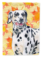 Load image into Gallery viewer, Dalmatian Fall Flag Canvas House Size BB9914CHF