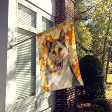 Load image into Gallery viewer, German Shepherd Fall Flag Canvas House Size BB9915CHF