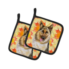 Load image into Gallery viewer, German Shepherd Fall Pot Holders - Set of 2 - Heat-Resistant Kitchen Essentials BB9915PTHD