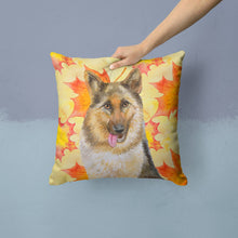 Load image into Gallery viewer, German Shepherd Fall Throw Pillow - 14x14 Decorative Pillow – Art for Your Home &amp; Patio BB9915PW1414