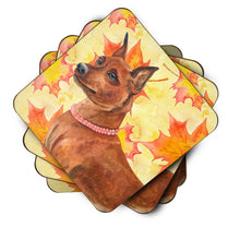Load image into Gallery viewer, Miniature Pinscher Fall Foam Coaster  BB9917FC