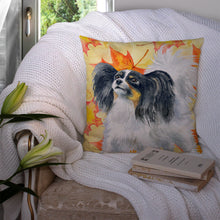 Load image into Gallery viewer, Papillon Fall Throw Pillow - 14x14 Decorative Pillow – Art for Your Home &amp; Patio BB9918PW1414