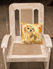 Load image into Gallery viewer, Chihuahua Fall Fabric Decorative Pillow BB9919PW1818