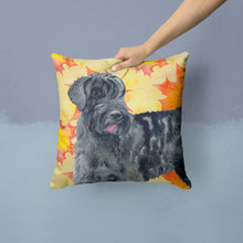 Load image into Gallery viewer, Giant Schnauzer Fall Throw Pillow - 14x14 Decorative Pillow – Art for Your Home &amp; Patio BB9921PW1414