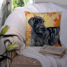 Load image into Gallery viewer, Giant Schnauzer Fall Throw Pillow - 14x14 Decorative Pillow – Art for Your Home &amp; Patio BB9921PW1414