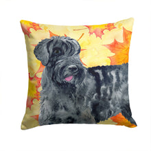 Load image into Gallery viewer, Giant Schnauzer Fall Throw Pillow - 14x14 Decorative Pillow – Art for Your Home &amp; Patio BB9921PW1414