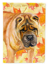 Load image into Gallery viewer, Shar Pei Fall Flag Canvas House Size BB9922CHF