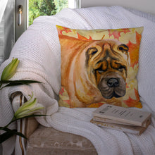 Load image into Gallery viewer, Shar Pei Fall Throw Pillow - 14x14 Decorative Pillow – Art for Your Home &amp; Patio BB9922PW1414